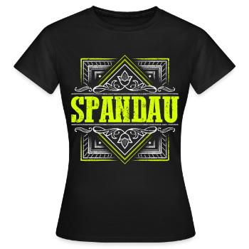 Berlin Spandau - für Berliner - Spandauer - Frauen T-Shirt - Schwarz - Vorne - AI Model Female 172 dark (172cm)