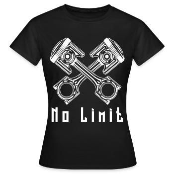 No Limit - Frauen T-Shirt - Schwarz - Vorne - AI Model Female 172 dark (172cm)