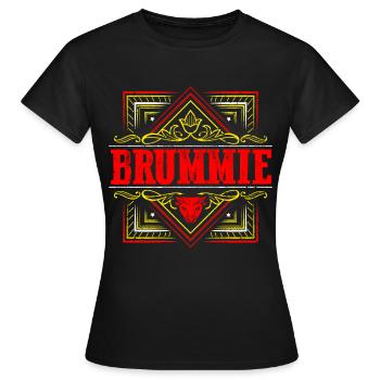 Birmingham - Brummie - 100 % Brummie - T-shirt Femme - noir - Devant - AI Model Female 172 dark (172cm)