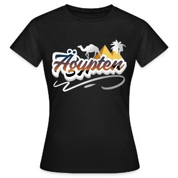 Egypte - T-shirt Femme - noir - Devant - AI Model Female 172 dark (172cm)