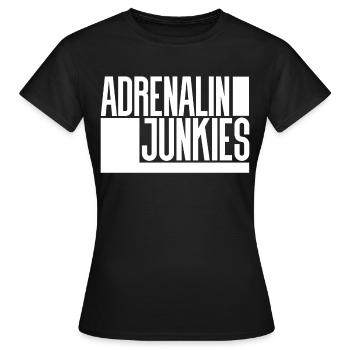 Adrenalin Junkies - Frauen T-Shirt - Schwarz - Vorne - AI Model Female 172 dark (172cm)