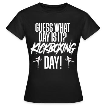 Kickboxing kickboxing - T-shirt Femme - noir - Devant - AI Model Female 172 dark (172cm)