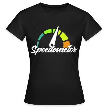 Compteur - T-shirt Femme - noir - Devant - AI Model Female 172 dark (172cm)