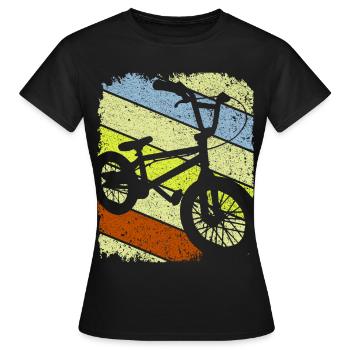 Roue Bmx - BMX Vélo - BMX - T-shirt Femme - noir - Devant - AI Model Female 172 dark (172cm)