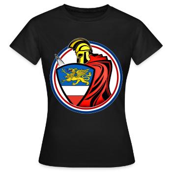 Épéiste de Rostock - T-shirt Femme - noir - Devant - AI Model Female 172 dark (172cm)