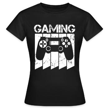 Gaming Gaming Gaming Gaming Gaming Gaming Gaming - T-shirt Femme - noir - Devant - AI Model Female 172 dark (172cm)