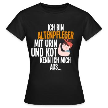 Altenpfleger - Frauen T-Shirt - Schwarz - Vorne - AI Model Female 172 dark (172cm)