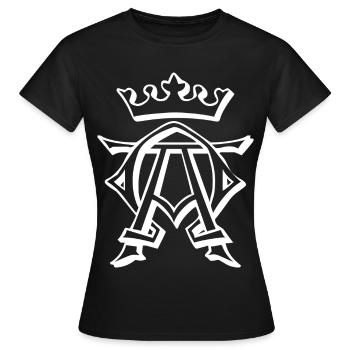 King, crown, king - Women's T-Shirt - black - Front - AI Model Female 172 dark (172cm)