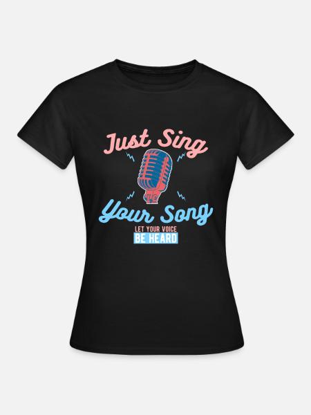 Karaoke - Frauen T-Shirt - Schwarz