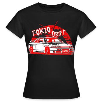 Voiture de dérive de Tokyo - T-shirt Femme - noir - Devant - AI Model Female 172 dark (172cm)