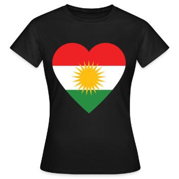 Kurdistan - Women's T-Shirt - black - Front - AI Model Female 172 dark (172cm)