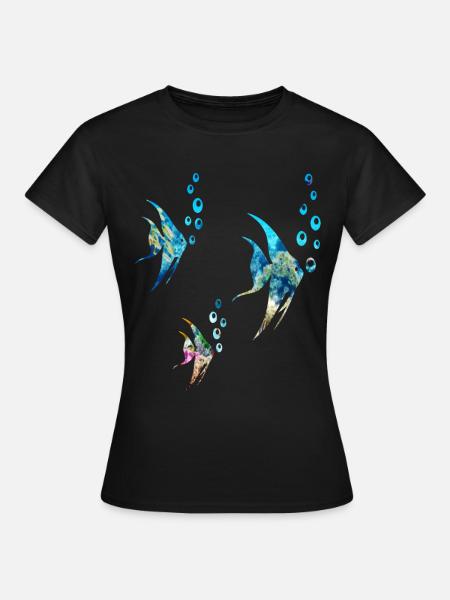 Fische - Frauen T-Shirt - Schwarz