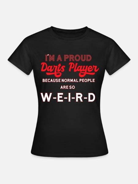 Darts Dart - Frauen T-Shirt - Schwarz