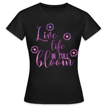 spring - Women's T-Shirt - black - Front - AI Model Female 172 dark (172cm)