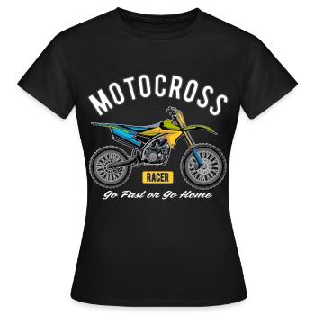 Motocross Racer! - Frauen T-Shirt - Schwarz - Vorne - AI Model Female 172 dark (172cm)