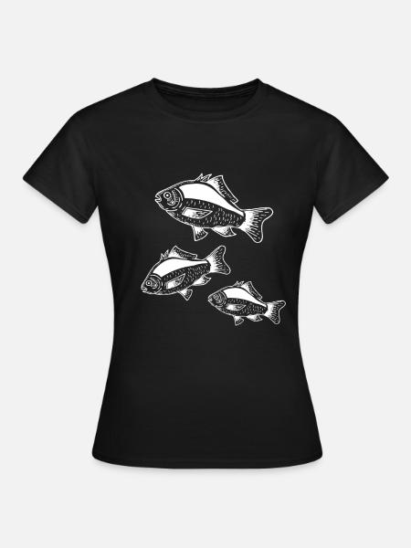 Fische - Frauen T-Shirt - Schwarz