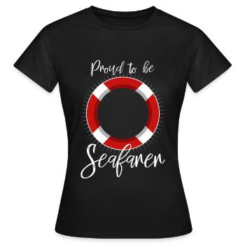 Stolz Seefahrer zu sein - Frauen T-Shirt - Schwarz - Vorne - AI Model Female 172 dark (172cm)