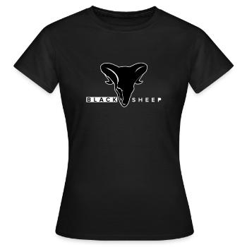 Schwarzer Schaf-Rebell - Frauen T-Shirt - Schwarz - Vorne - AI Model Female 172 dark (172cm)