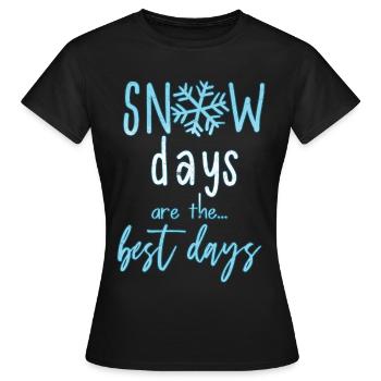 hiver - T-shirt Femme - noir - Devant - AI Model Female 172 dark (172cm)