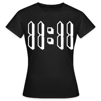 11:11 onze heures onze - T-shirt Femme - noir - Devant - AI Model Female 172 dark (172cm)