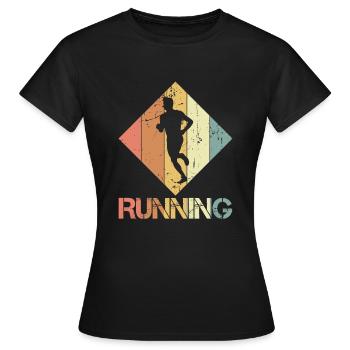 Jogging - T-shirt Femme - noir - Devant - AI Model Female 172 dark (172cm)