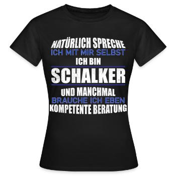 Schalker advice gift idea - Women's T-Shirt - black - Front - AI Model Female 172 dark (172cm)