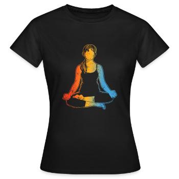 Mantra - T-shirt Femme - noir - Devant - AI Model Female 172 dark (172cm)