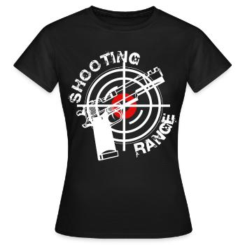 Club de tir - T-shirt Femme - noir - Devant - AI Model Female 172 dark (172cm)