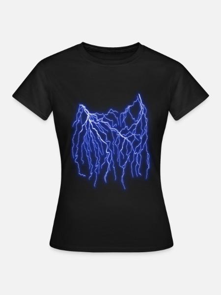 Blitze - Frauen T-Shirt - Schwarz