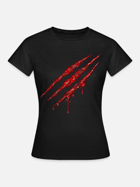 Marques de griffe tourbillonnante - T-shirt Femme - noir