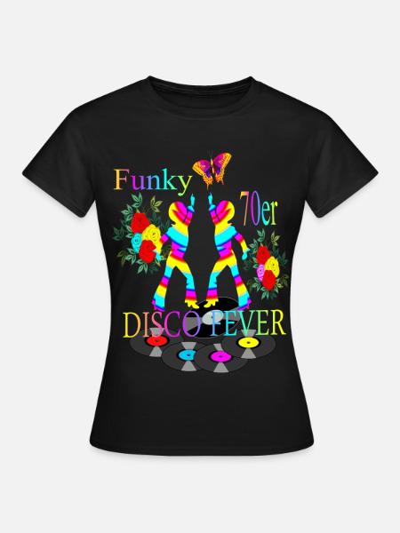 Disco Fieber 70er - Frauen T-Shirt - Schwarz