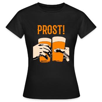 Trinkspruch - Frauen T-Shirt - Schwarz - Vorne - AI Model Female 172 dark (172cm)