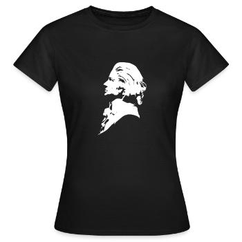 Mozart - Frauen T-Shirt - Schwarz - Vorne - AI Model Female 172 dark (172cm)
