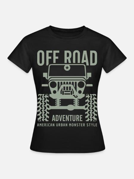 Offroad Abenteuer urban 4x4 - Frauen T-Shirt - Schwarz