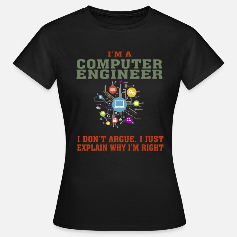 Bestseller Computer Engineer Tshirt, Keep Calm - Women's T-Shirt - black