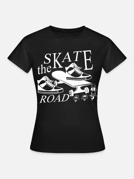 Skater - Frauen T-Shirt - Schwarz