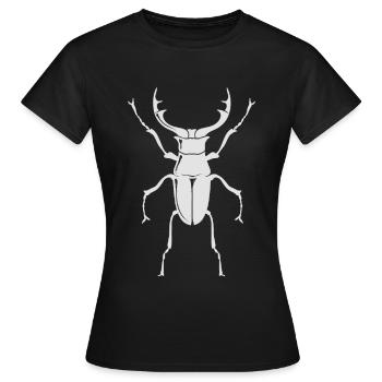 Grand coléoptère - insecte - T-shirt Femme - noir - Devant - AI Model Female 172 dark (172cm)