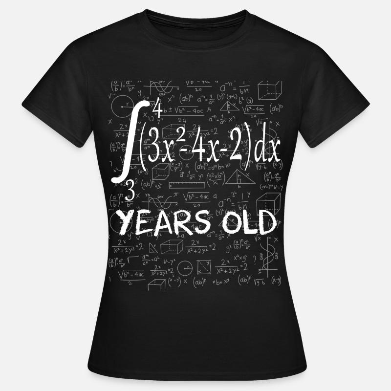 Calcolo integrale di Math Geek divertente 21 ° compleanno 21 - Maglietta da donna - nero