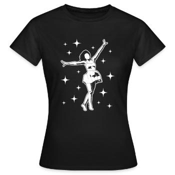 Dancer - Women's T-Shirt - black - Front - AI Model Female 172 dark (172cm)