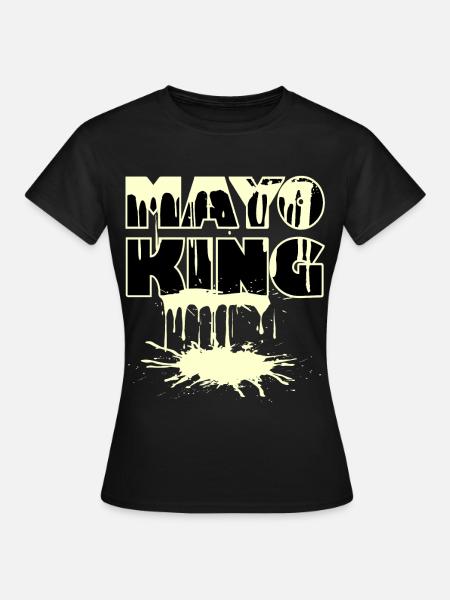 Mayo King - Mayonnaise renversée - T-shirt Femme - noir