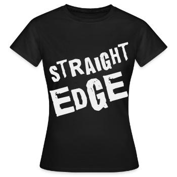 Rébellion avec des principes – Straight Edge Punk - T-shirt Femme - noir - Devant - AI Model Female 172 dark (172cm)