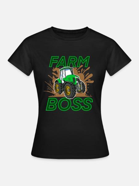 Landwirt - Dame-T-shirt - sort