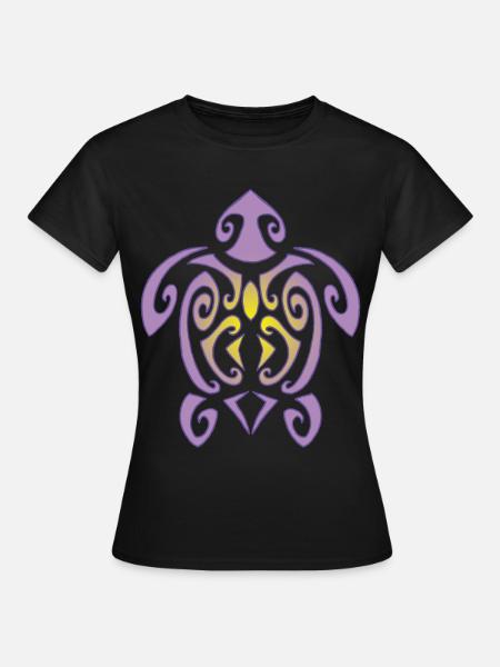 Tortue de Polynésie - T-shirt Femme - noir