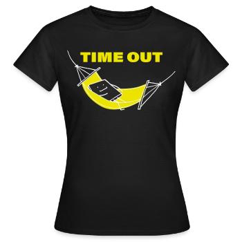 TEMPS LIBRE - T-shirt Femme - noir - Devant - AI Model Female 172 dark (172cm)