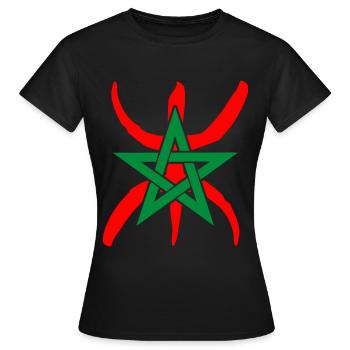 Amazigh Marokko - Frauen T-Shirt - Schwarz - Vorne - AI Model Female 172 dark (172cm)