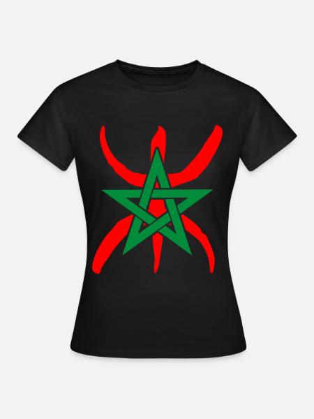 Amazigh Marokko - Frauen T-Shirt - Schwarz