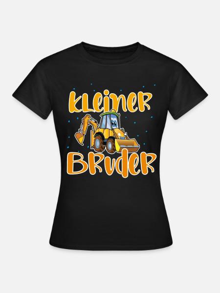 Kleiner Bruder Bagger - Frauen T-Shirt - Schwarz