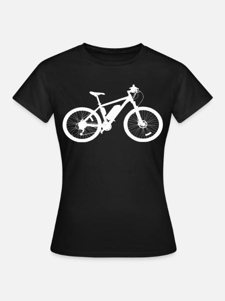Mountainbike MTB - Frauen T-Shirt - Schwarz