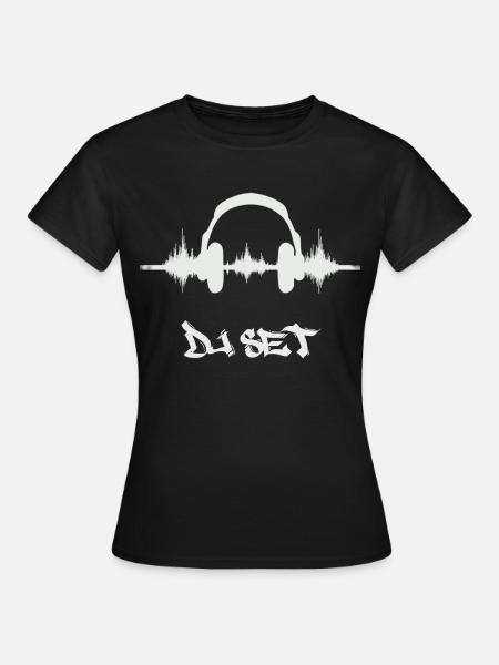 Der DJ - Frauen T-Shirt - Schwarz