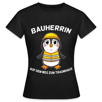 Bauherrin - Frauen T-Shirt - Schwarz - Vorne - AI Model Female 172 dark (172cm)